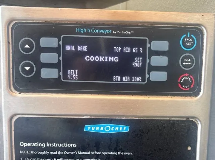 TurboChef Oven Settings: Yerba Buena