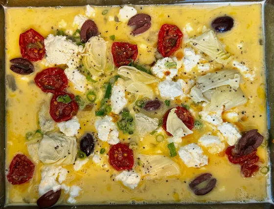 Frittata Plate: Greek