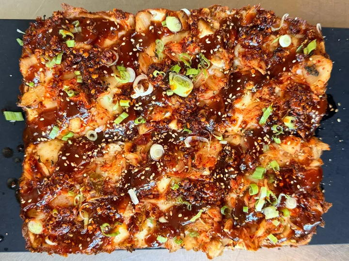 Korean Kimchi Chicken — finished