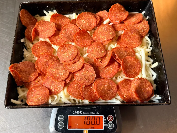 #2 Yolo 'Roni Pepperoni — pre-bake